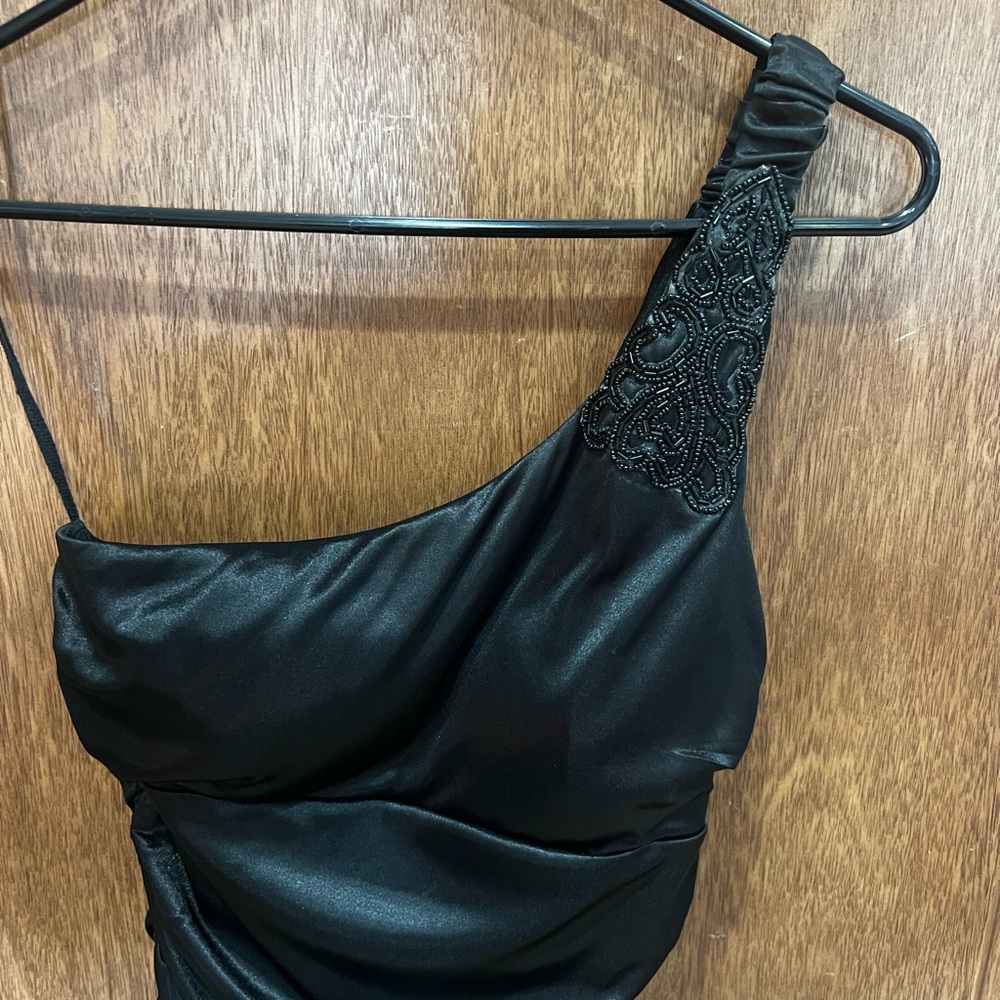 Ruby Rox Black One Shoulder Dress - Picture 3 of 8